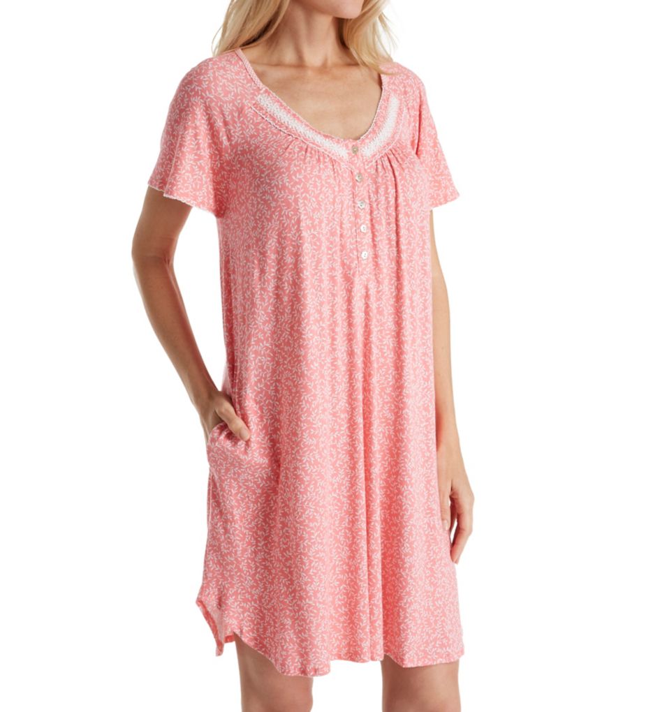Spring Short Sleeve Nightgown-acs