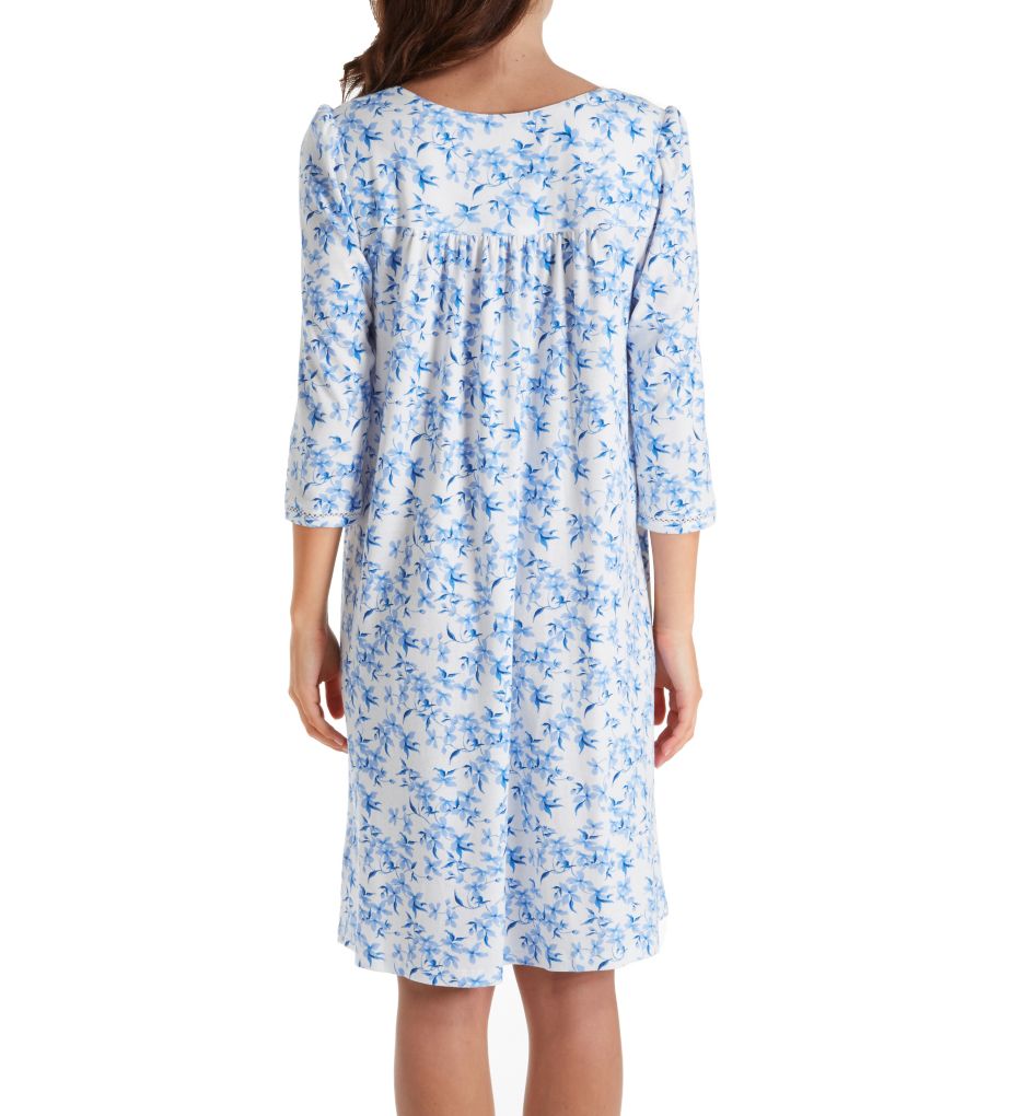 Ditsy 3/4 Sleeve Short Nightgown