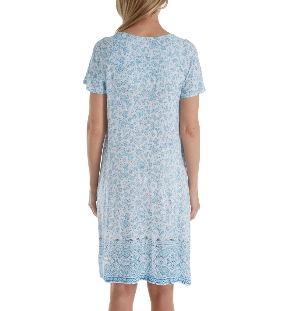 Blue Afternoon Short Sleeve Short Nightgown