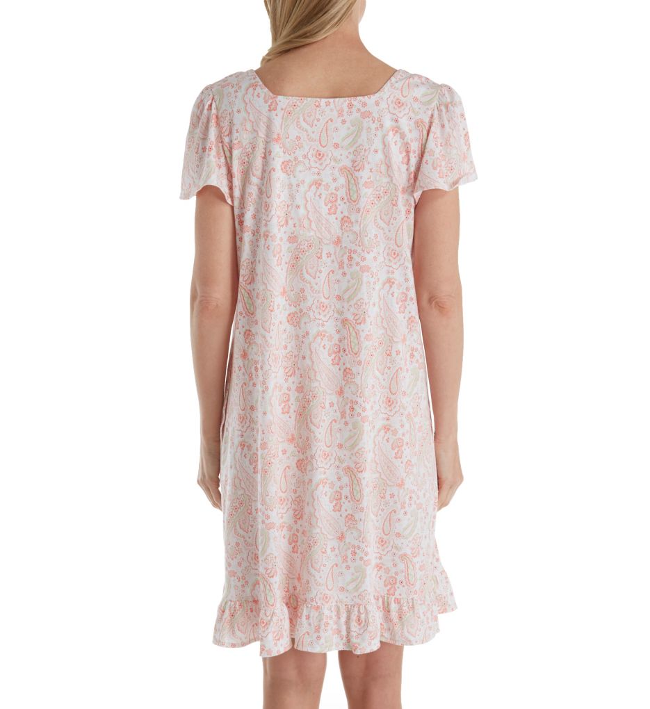 Blooming Floral Short Sleeve Short Nightgown