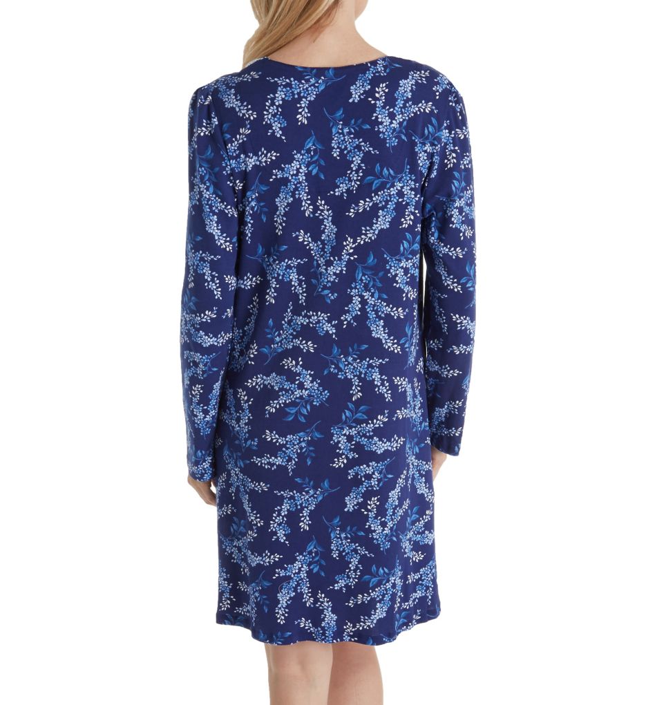 Blue Sky Long Sleeve Short Nightgown-bs