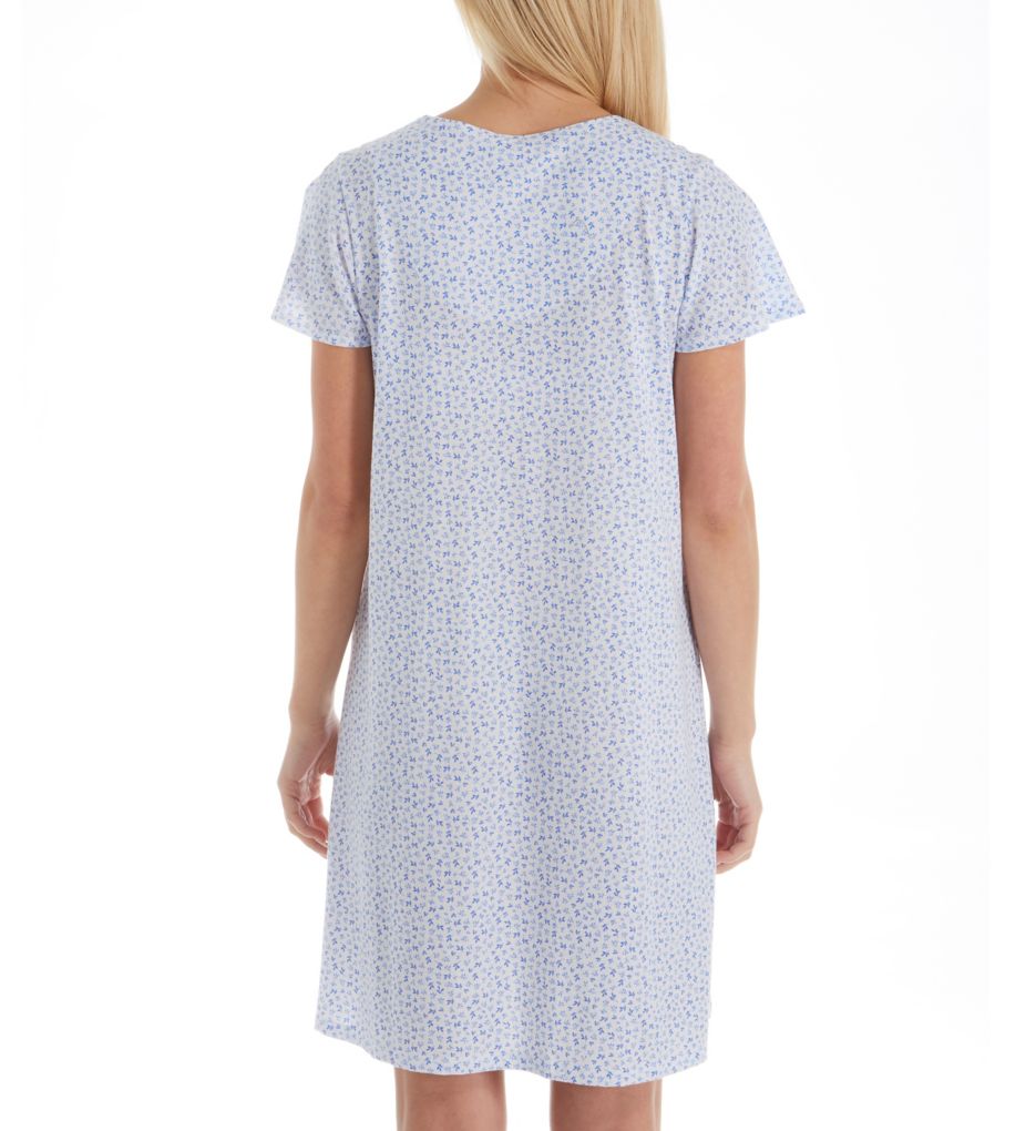 Peri Cotton Short Sleeve Short Gown-bs