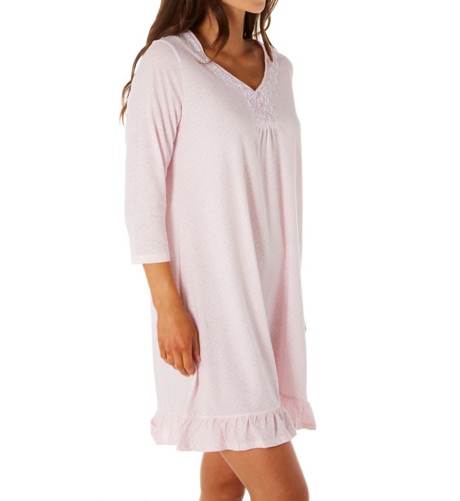 Pink Paradise 3/4 Sleeve Short Gown-acs
