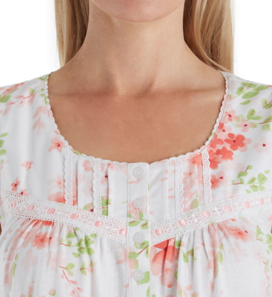 Blooming Floral Sleeveless Short Nightgown-cs1