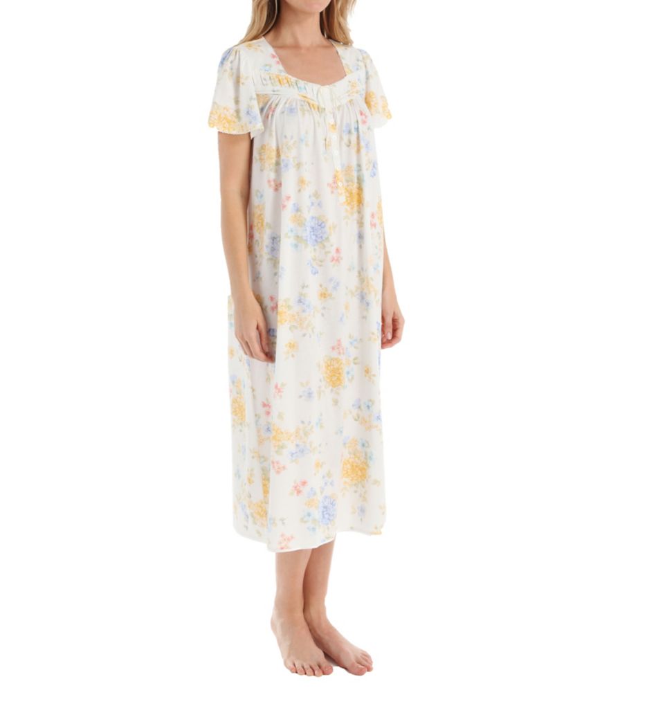 Sunshine Short Sleeve Long Nightgown-gs