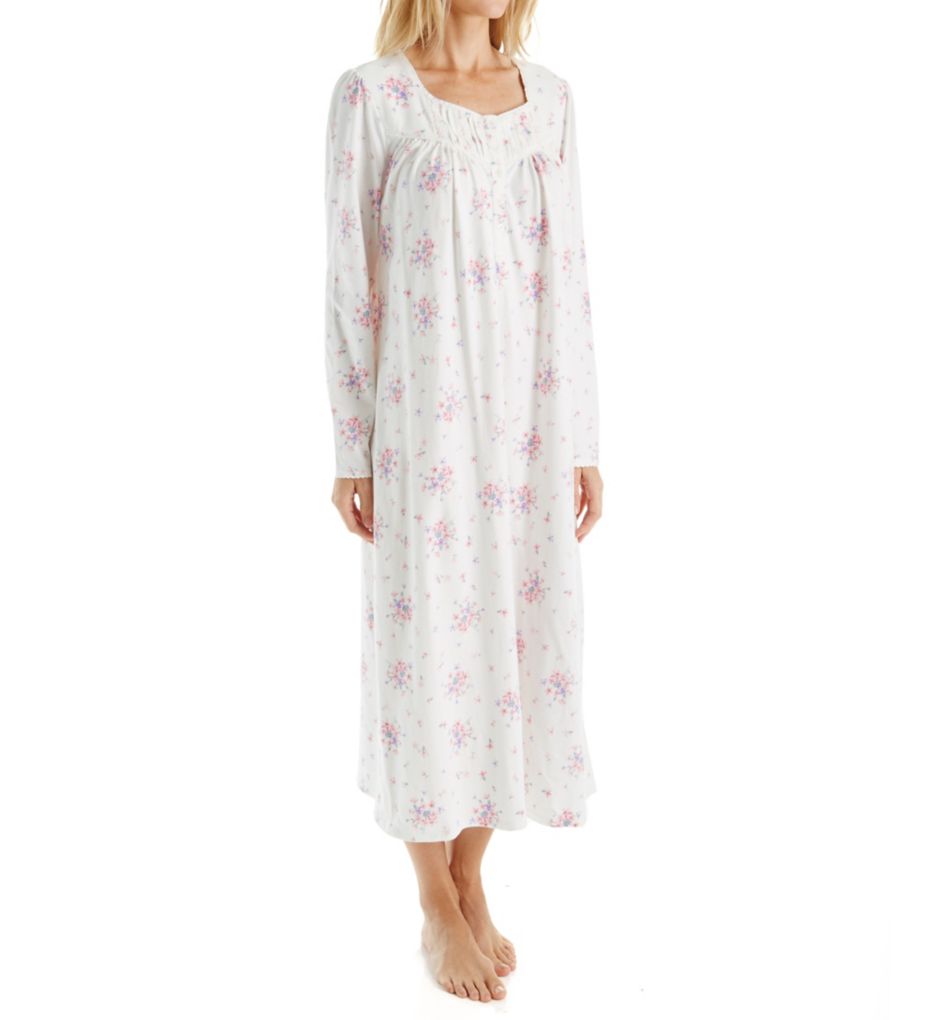 Brushed Cotton Jersey Long Sleeve Ballet Nightgown-acs