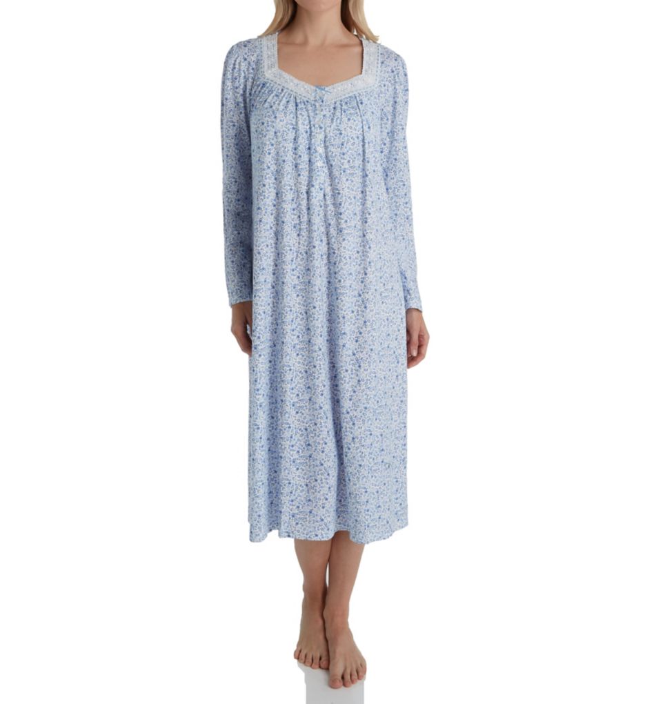 Blue Sky Long Sleeve Long Ballet Nightgown-acs