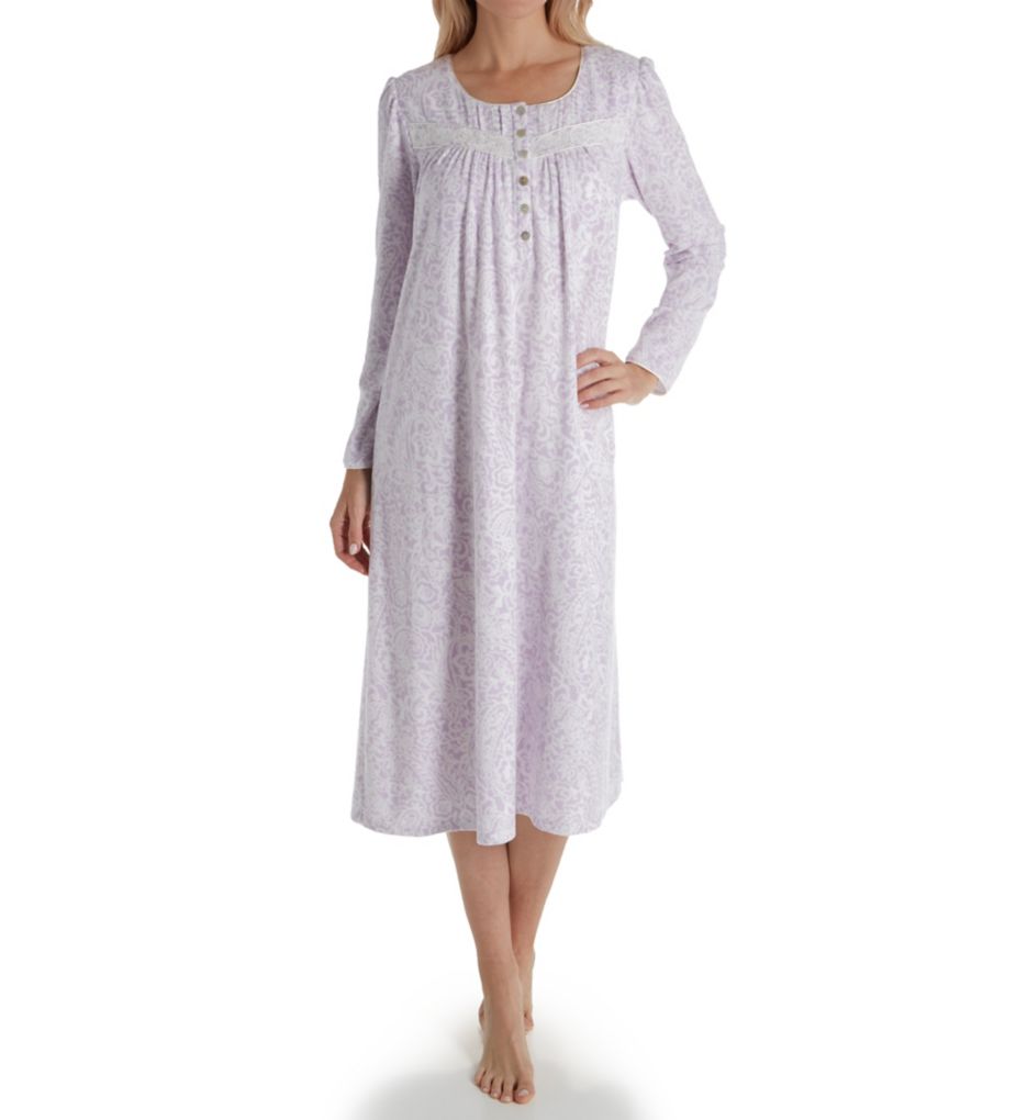 Pink Dreams Brushed Waffle Fleece Long Sleeve Gown-acs