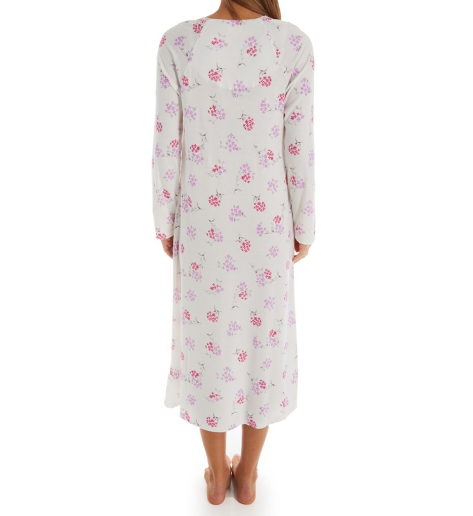 Lilac Floral Long Sleeve Ballet Nightgown-bs