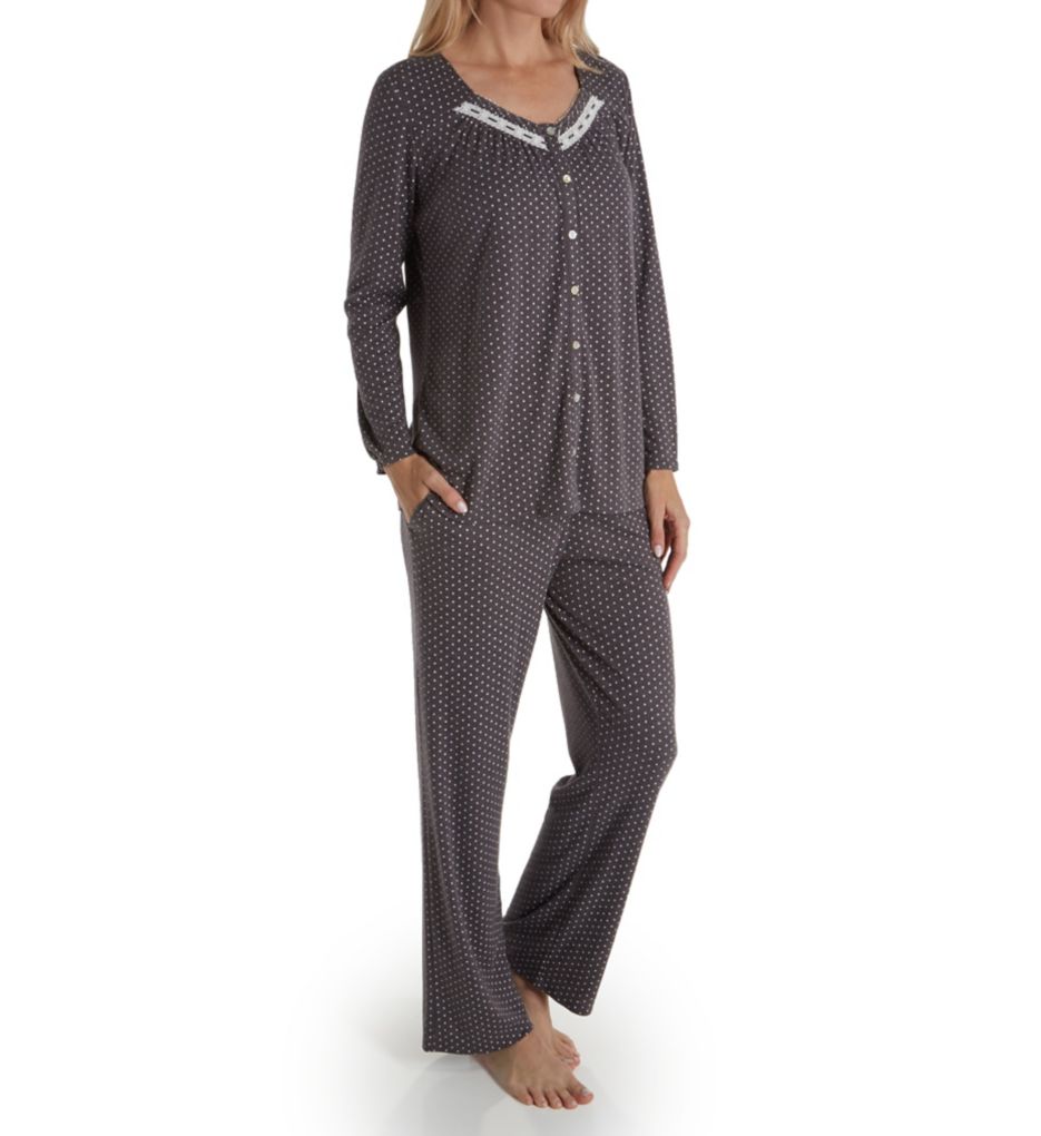 Pink Dreams Long Sleeve Button Front PJ Set-acs