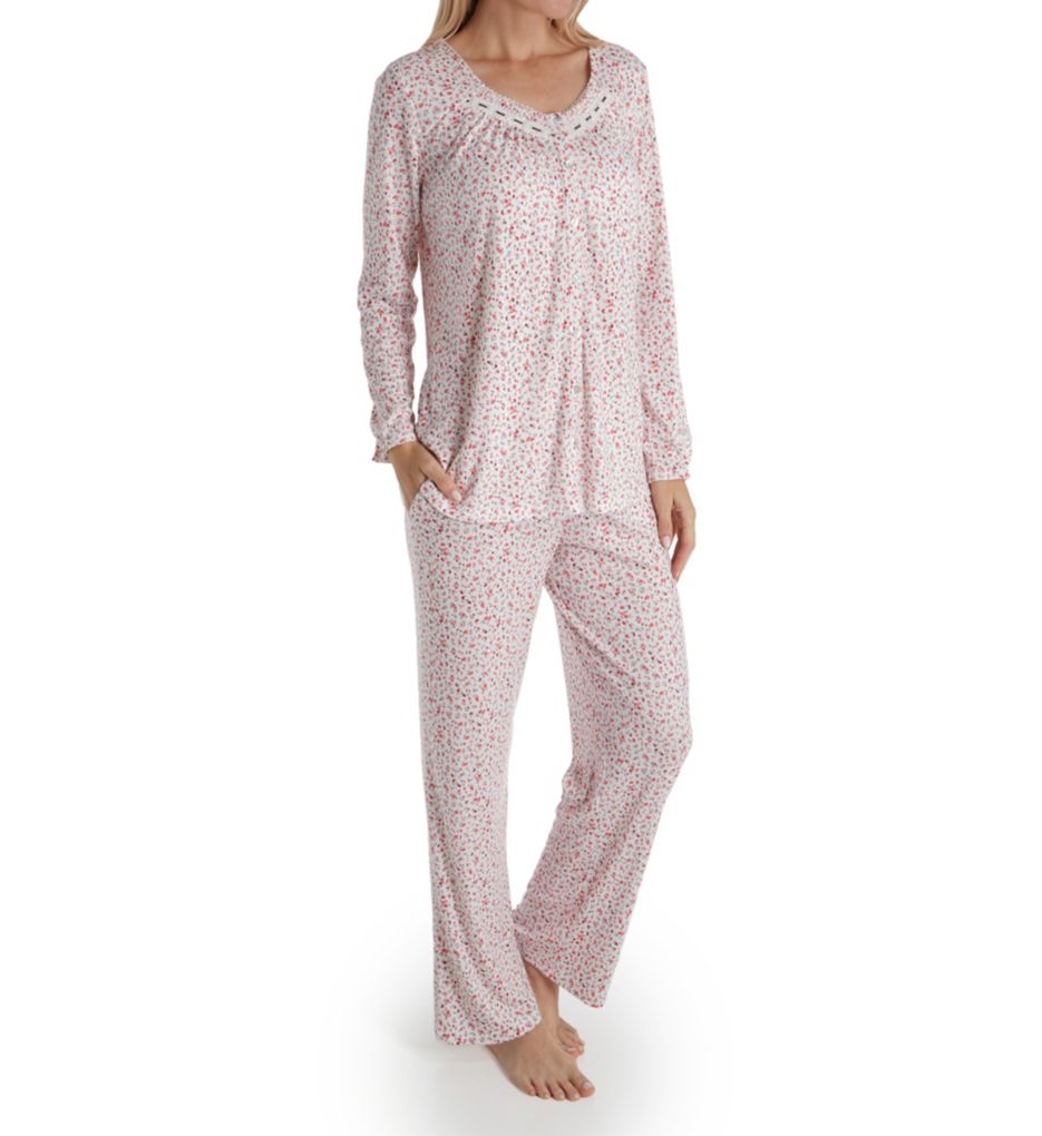 Pink Dreams Long Sleeve Button Front PJ Set-acs