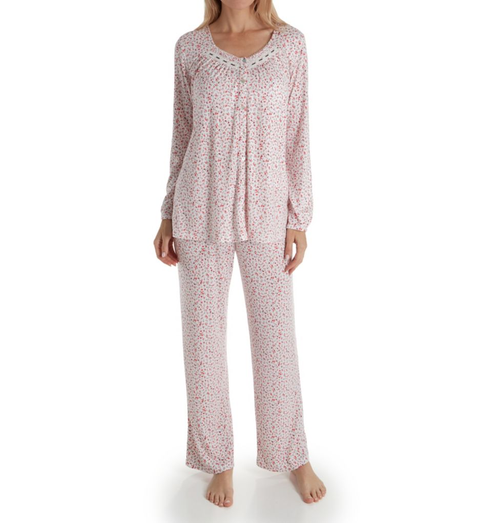 Pink Dreams Long Sleeve Button Front PJ Set-fs