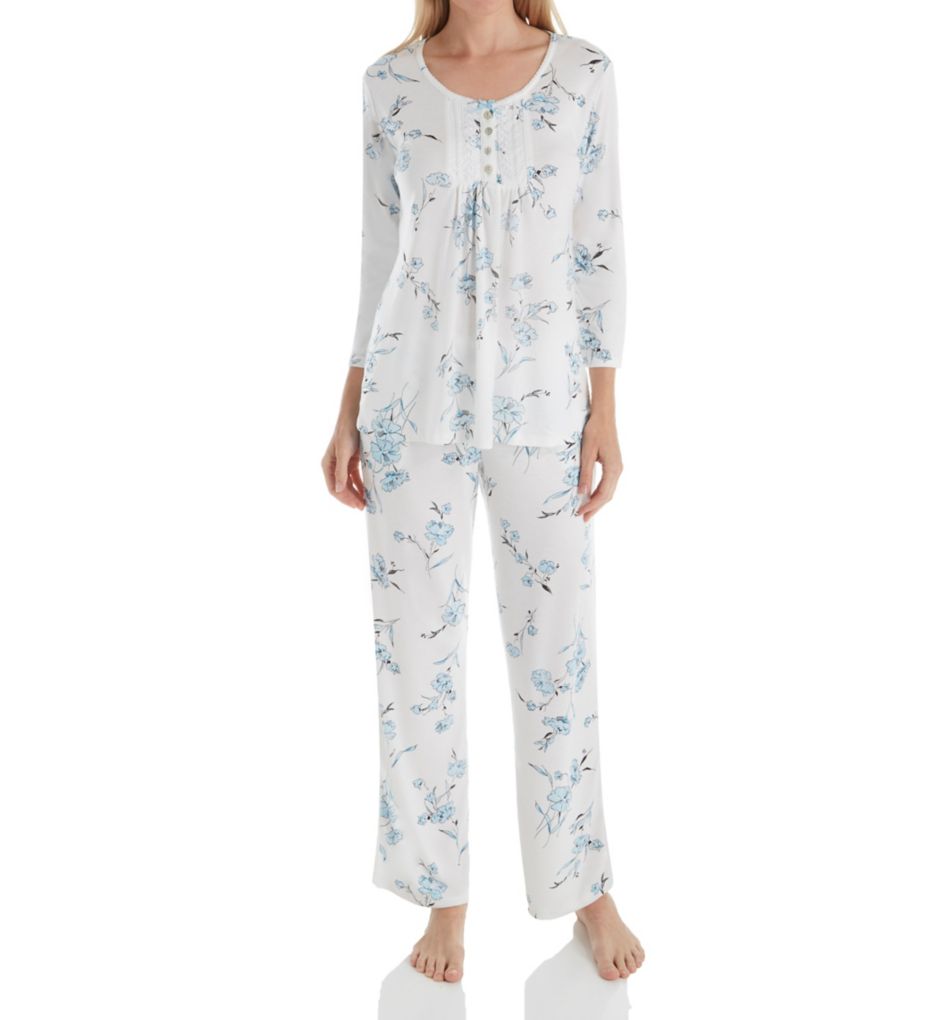 Watercolor 3/4 Sleeve Long PJ Set-fs