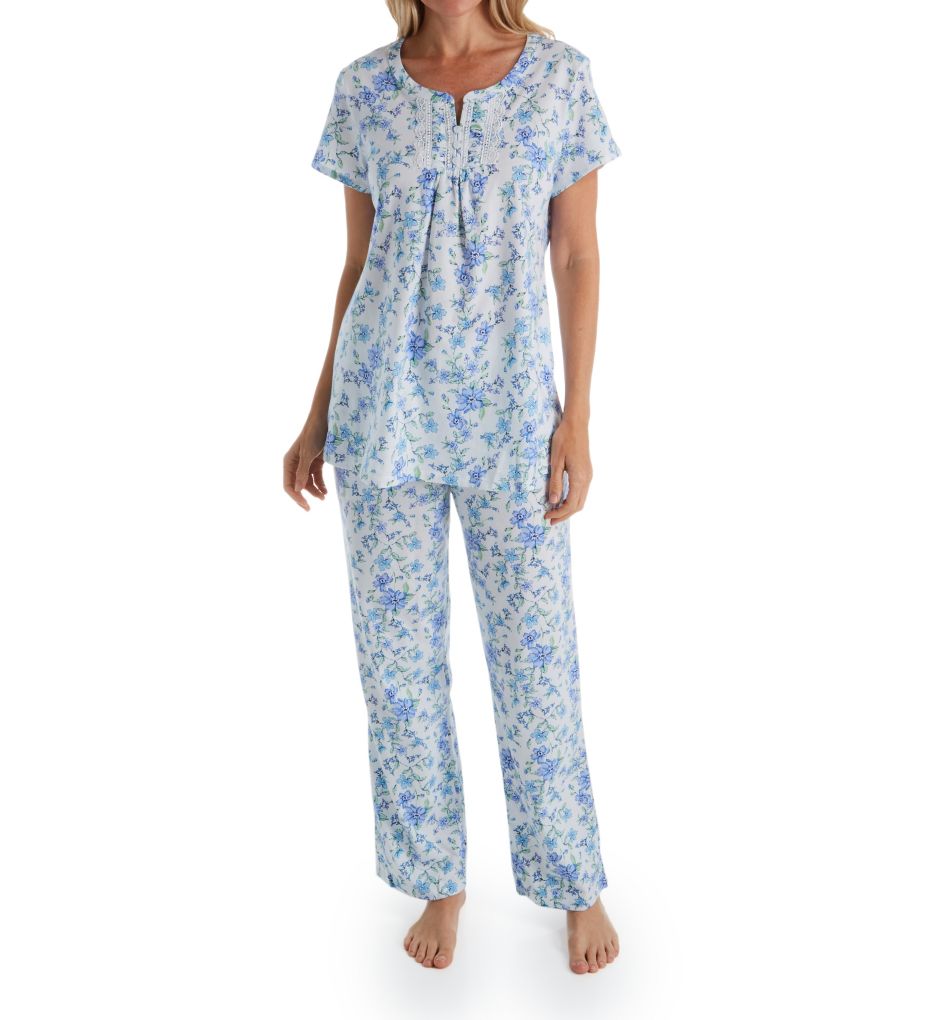 Periwinkle Paradise Short Sleeve PJ Set-acs