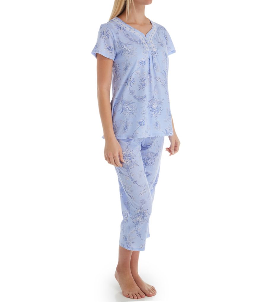 Peri Cotton Short Sleeve Capri PJ Set-acs