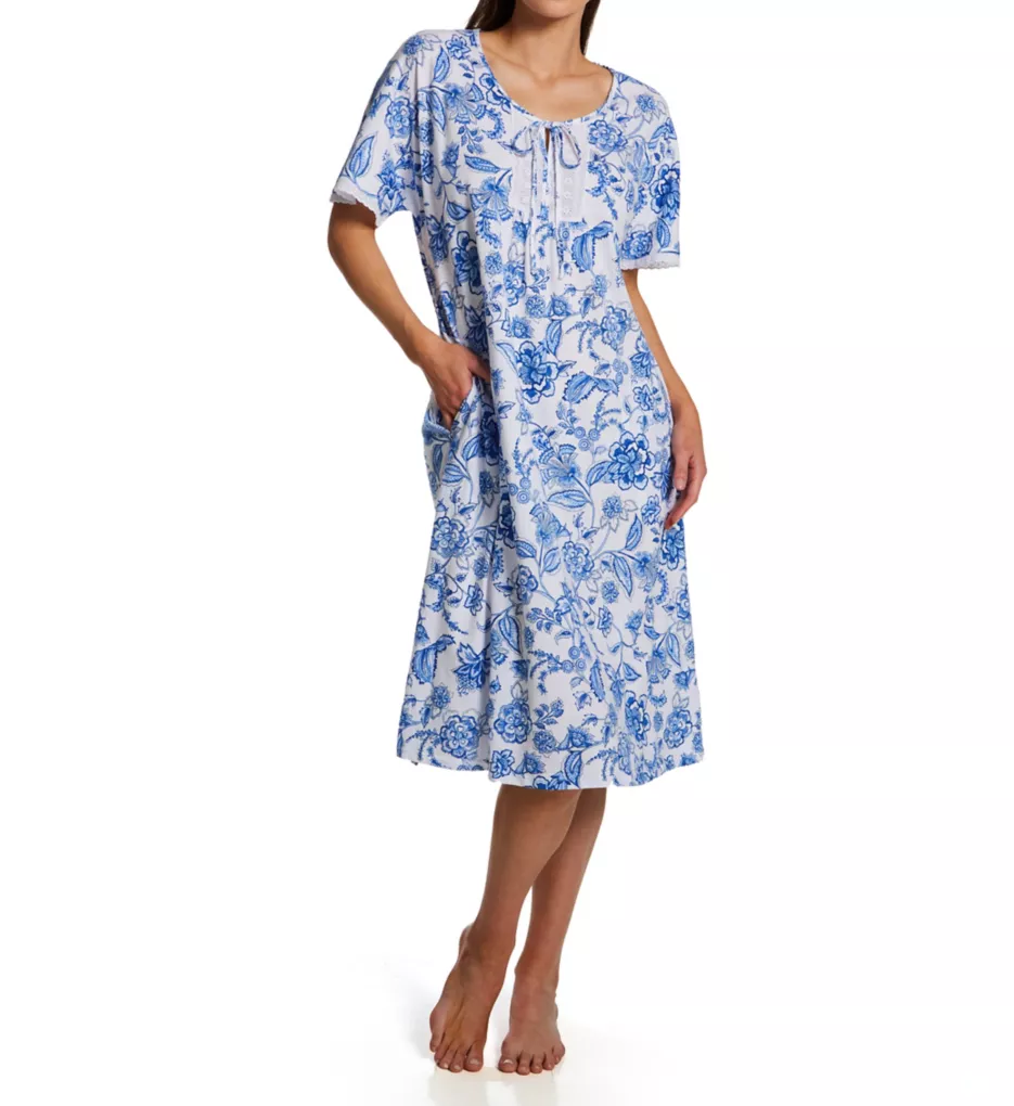 Aria 100% Cotton Short Sleeve Gown A00002 - Image 1
