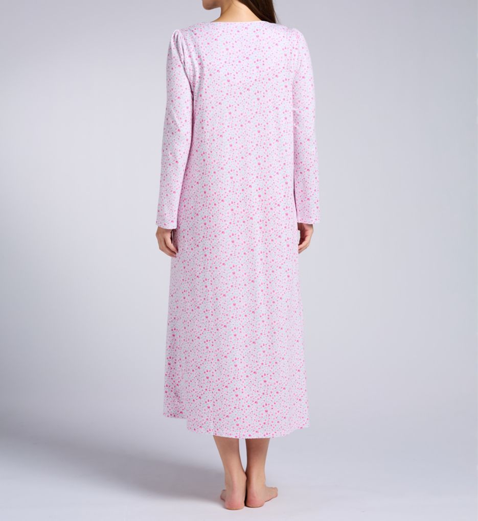 Aria 100% Brushed Cotton Jersey 50 Long Sleeve Gown A00033 - Image 2