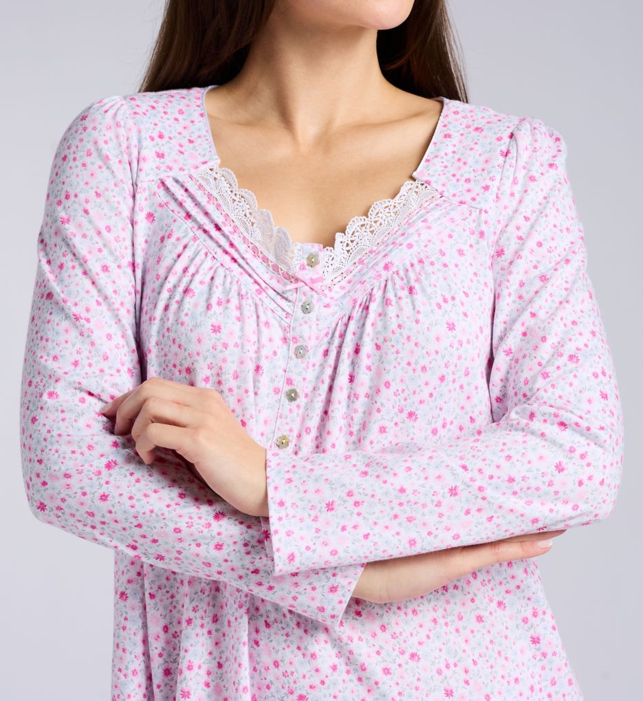 Aria 100% Brushed Cotton Jersey 50 Long Sleeve Gown A00033 - Image 3