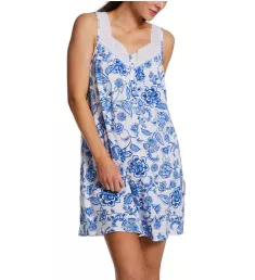 Vine Print Sleeveless Short Chemise Vine M