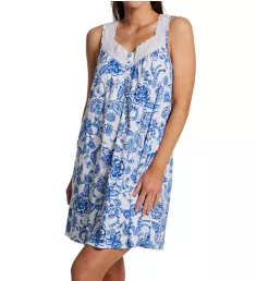 100% Cotton Plus Size Sleeveless Short Chemise