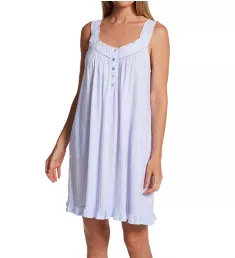 100% Cotton Sleeveless Short Chemise Stripes S