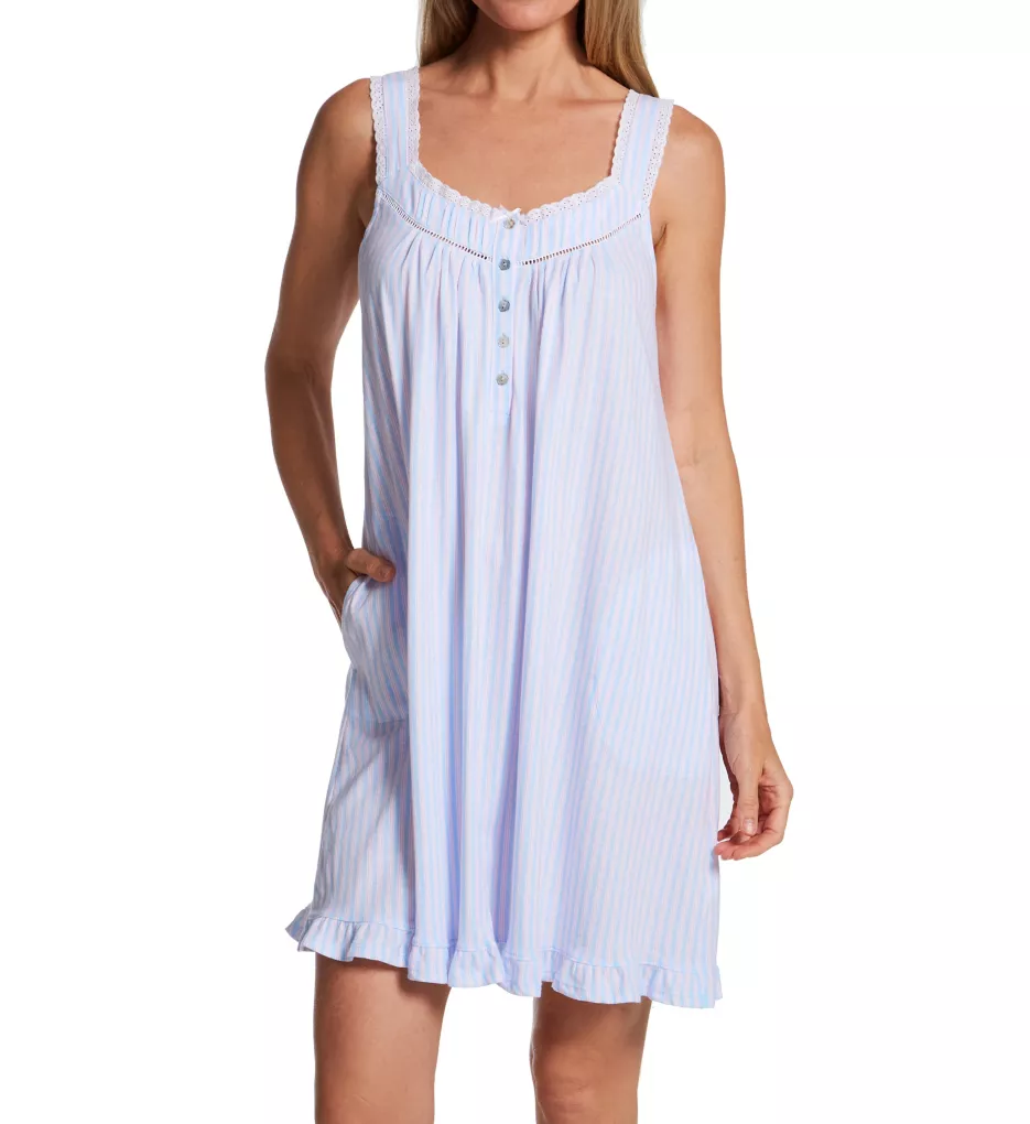 Aria 100% Cotton Sleeveless Short Chemise A20003 - Image 1