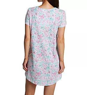 100% Cotton 35 Cap Sleeve Nightshirt Multi Floral XL