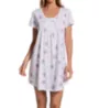 Aria 100% Cotton 35 Cap Sleeve Nightshirt A30001 - Image 1