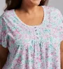 Aria 100% Cotton Plus Size 35 Cap Sleeve Nightshirt A30001X - Image 3