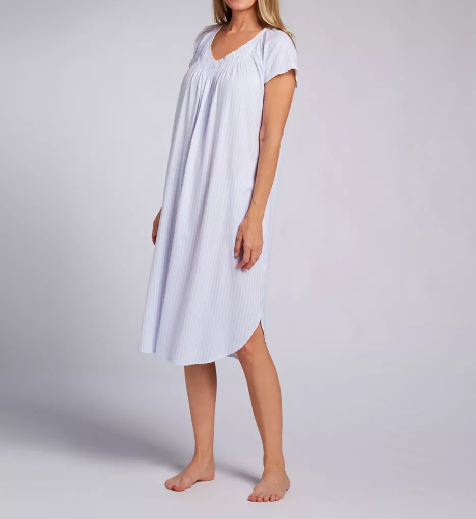 100% Cotton Cap Sleeve Nightgown Stripes S
