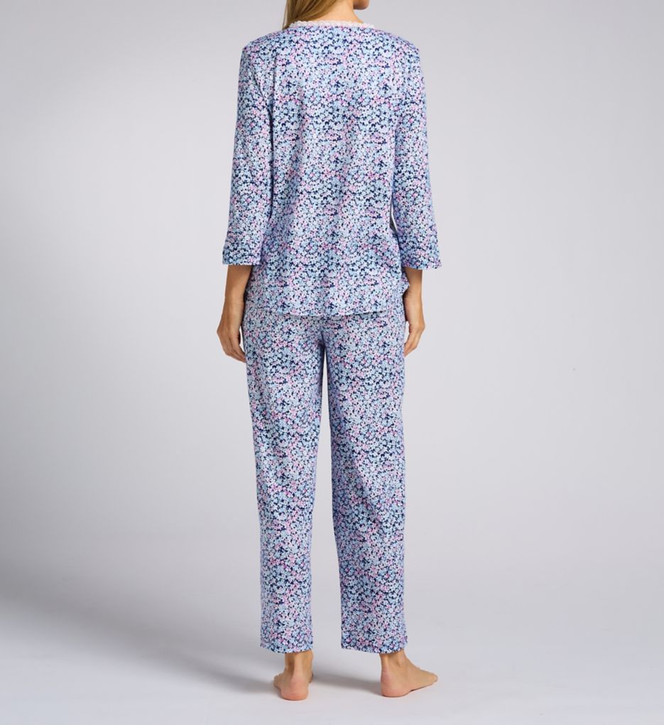 Aria 100% Brushed Cotton Jersey 3/4 Sleeve PJ Set A90030 - Image 2