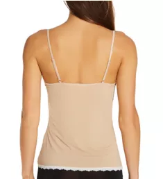 Narrow Lace Trim Camisole Nude L