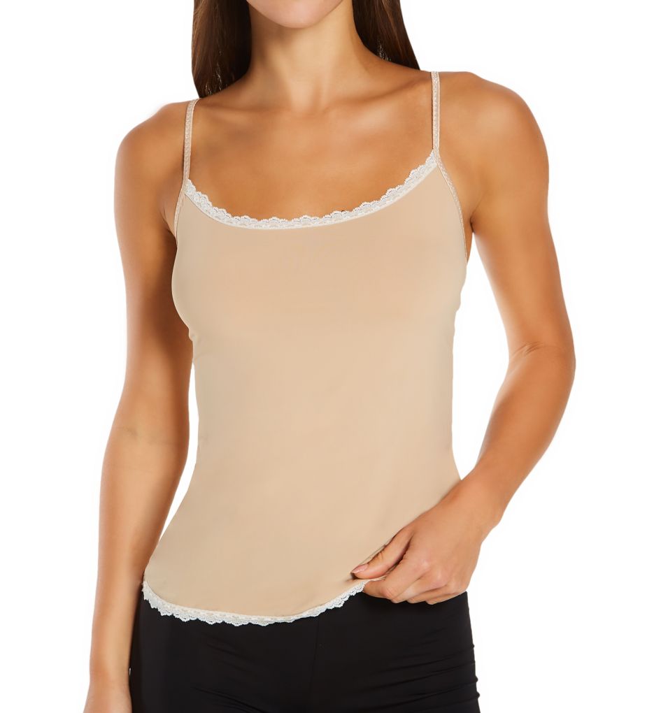 Narrow Lace Trim Camisole-fs