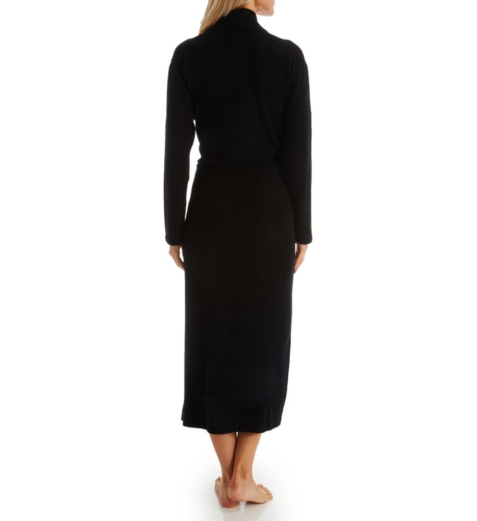 Cashmere Classic Long Robe With Shawl Collar-bs