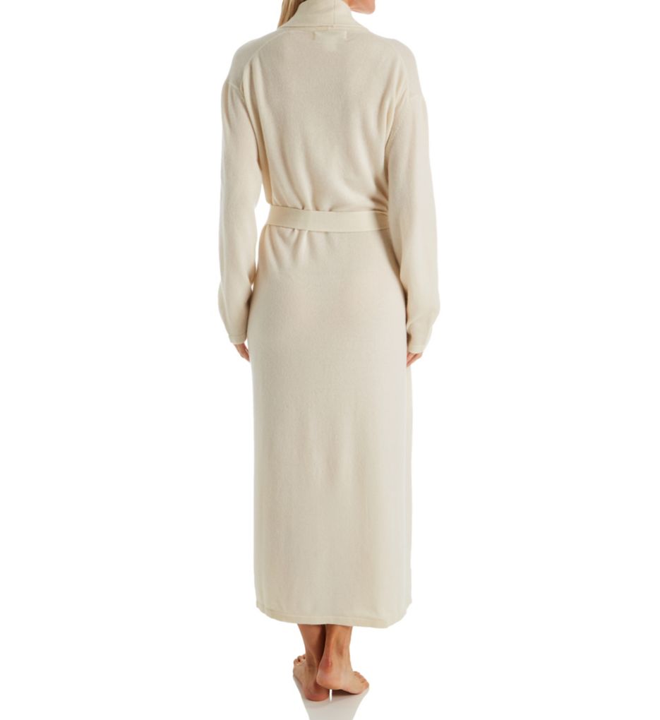 Cashmere Classic Long Robe With Shawl Collar-bs