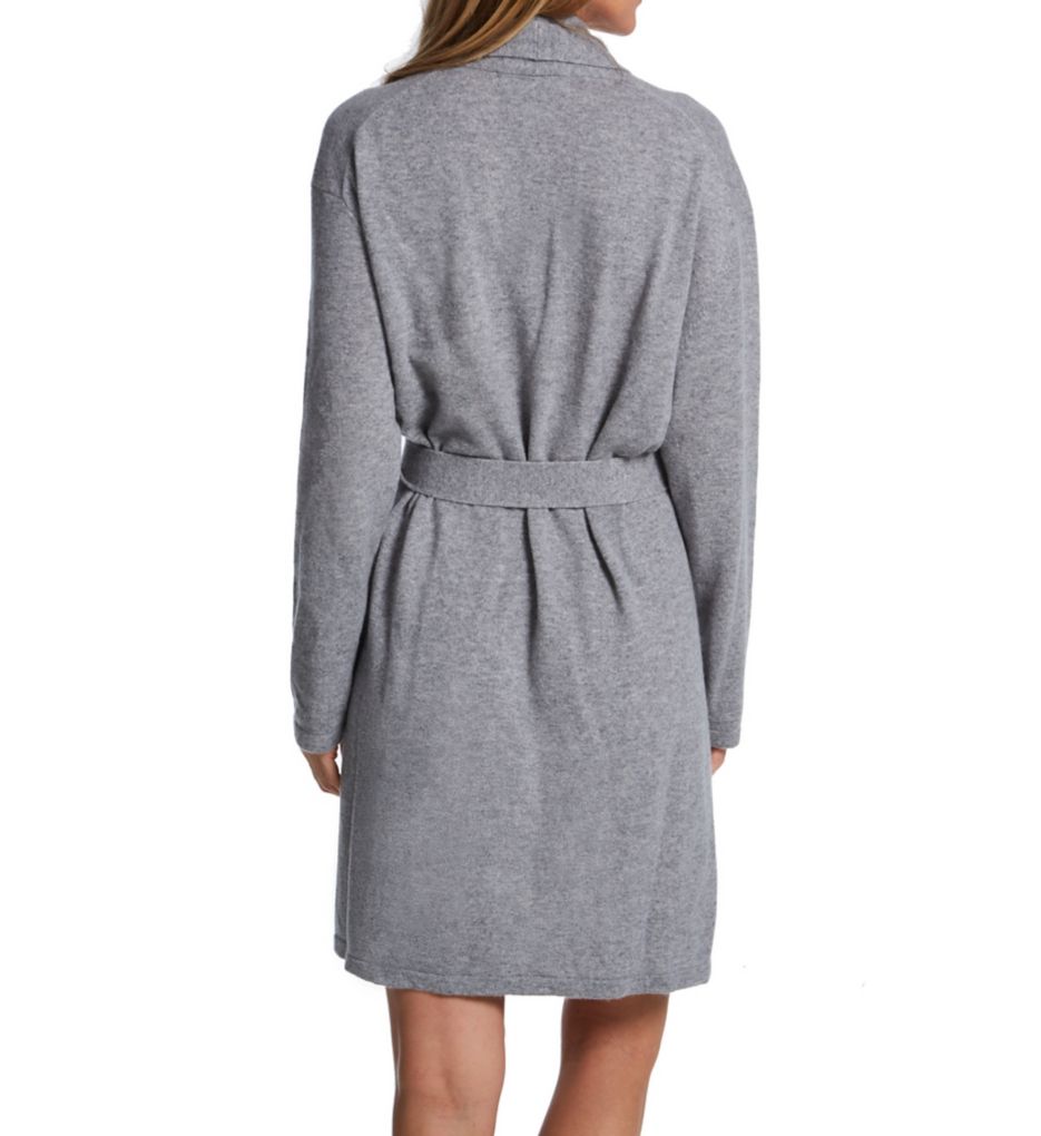 Cashmere Classic Short Robe With Shawl Collar-bs