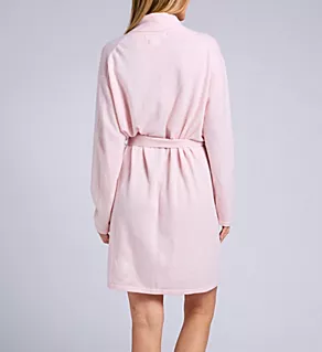 Cashmere Classic Short Robe With Shawl Collar Moulin Pink L