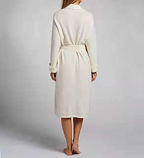 Cashmere Classic 43 Inch Bell Sleeve Robe Snow L