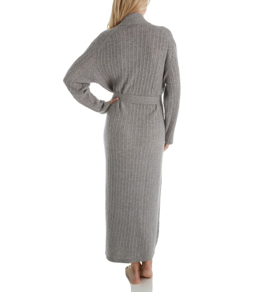 Cashmere Long Baby Cable Texture Wrap Robe-bs