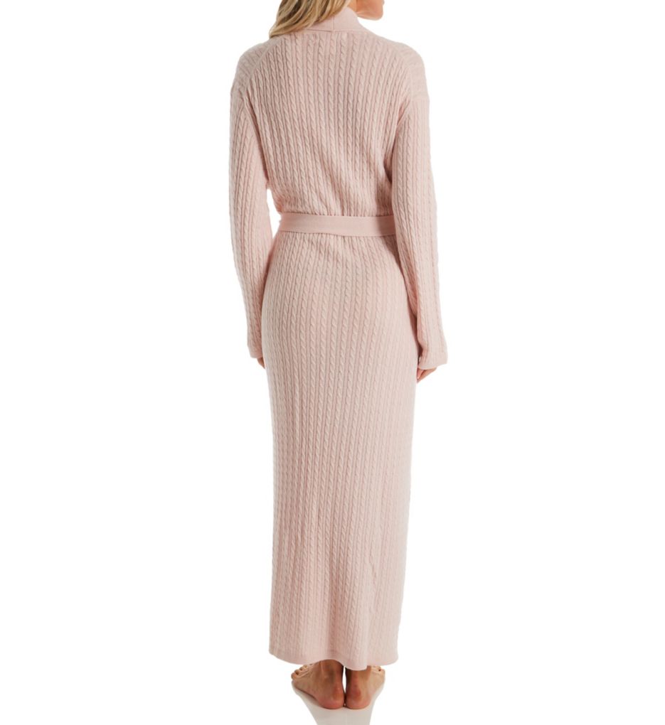 Cashmere Long Baby Cable Texture Wrap Robe-bs