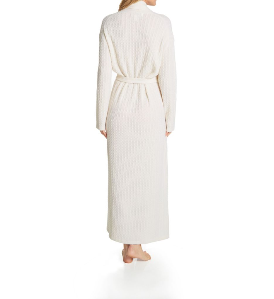 Cashmere Long Baby Cable Texture Wrap Robe-bs