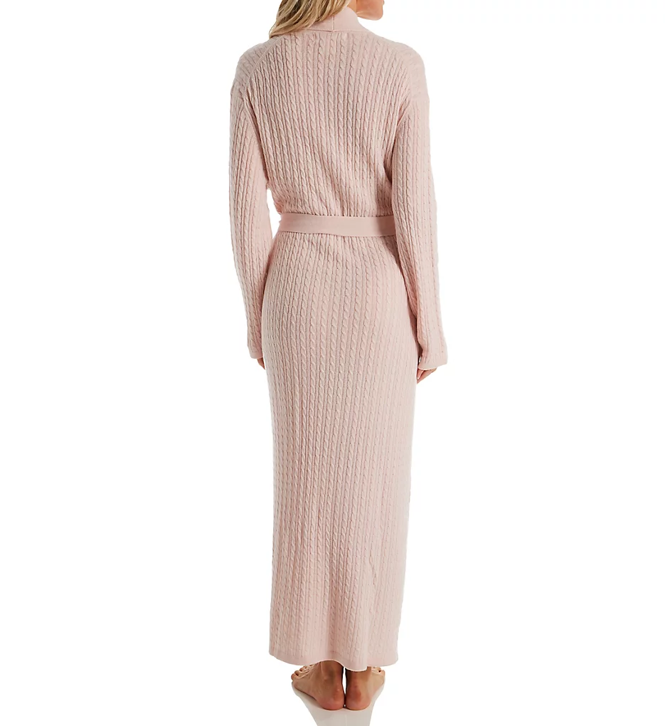 Cashmere Long Baby Cable Texture Wrap Robe