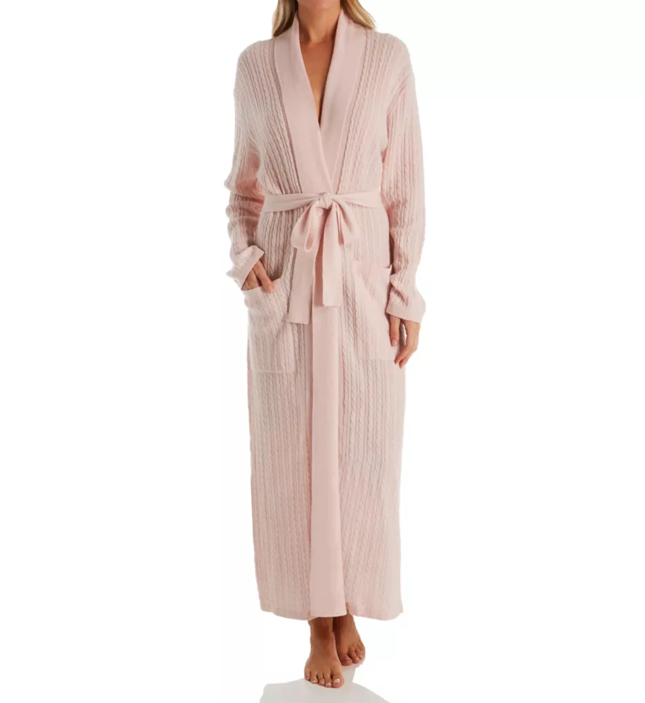 Arlotta Cashmere Long Baby Cable Texture Wrap Robe 2020 - Image 1