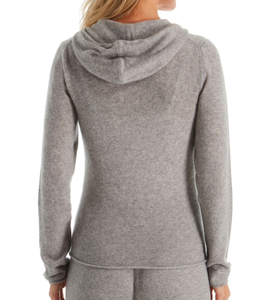 Cashmere Classic Front Zipper Jacket With Hoodie-bs