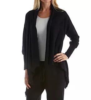 Cashmere Flyaway Cardigan Black XS