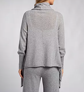 Cashmere Flyaway Cardigan Flannel Grey O/S