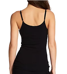 Ribbed Camisole with Shelf Bra Back to Black L
