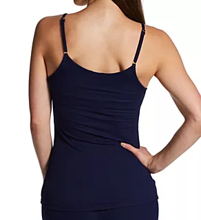 Ribbed Camisole with Shelf Bra Navy XL