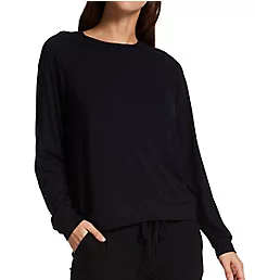 Essential Soft Loose Fit Long Sleeve Top Back to Black L
