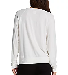 Essential Soft Loose Fit Long Sleeve Top Ivory L